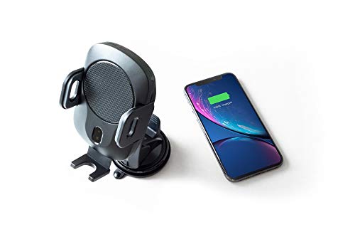 Phonesuit Energy Core Wireless Qi Car Charger and Automatic Phone Dock with Smart Motion Sensor and Motorized arms (Black)