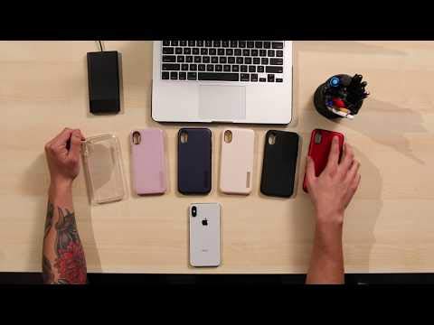 Incipio DualPro Case for iPhone Xs (5.8") & iPhone X Case with Hybrid Shock Absorbing Drop Protection - Iridescent Red/Black (IPH-1776-RBK)