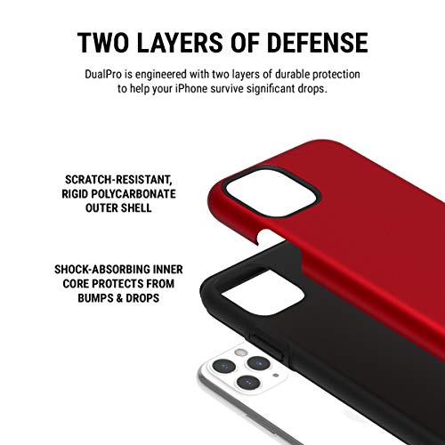 Incipio Apple iPhone 11 Pro DualPro Case-Iridescent Red/Black
