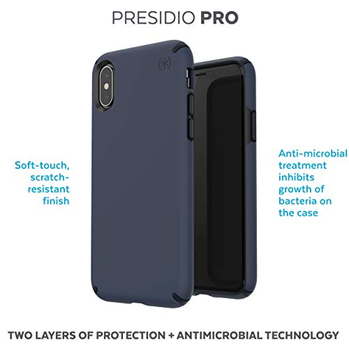 Speck Products Presidio Pro iPhone Xs/iPhone X Case, Eclipse Blue/Carbon Black