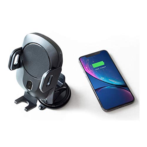 Phonesuit Energy Core Wireless Qi Car Charger and Automatic Phone Dock with Smart Motion Sensor and Motorized arms (Black)