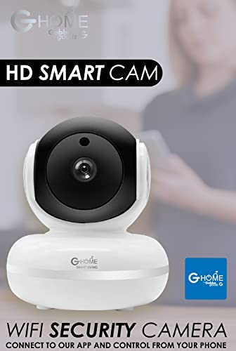 Gabba Goods G-Home Smart Surveillance Camera HD Home Wireless Baby/Pet Camera with Video Recording, Two-Way Audio Motion Detection Night Vision Remote Monitoring