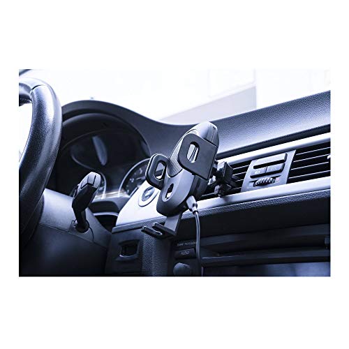 Phonesuit Energy Core Wireless Qi Car Charger and Automatic Phone Dock with Smart Motion Sensor and Motorized arms (Black)