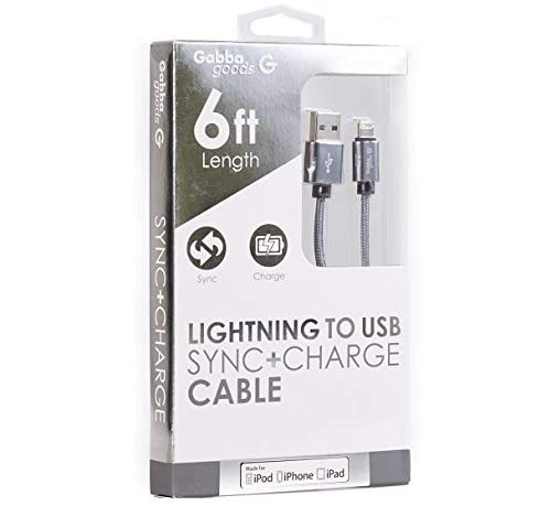 Scosche Strikeline Braided Charging Cable - 6ft MFi Certified For Lightning & USB-C Devices