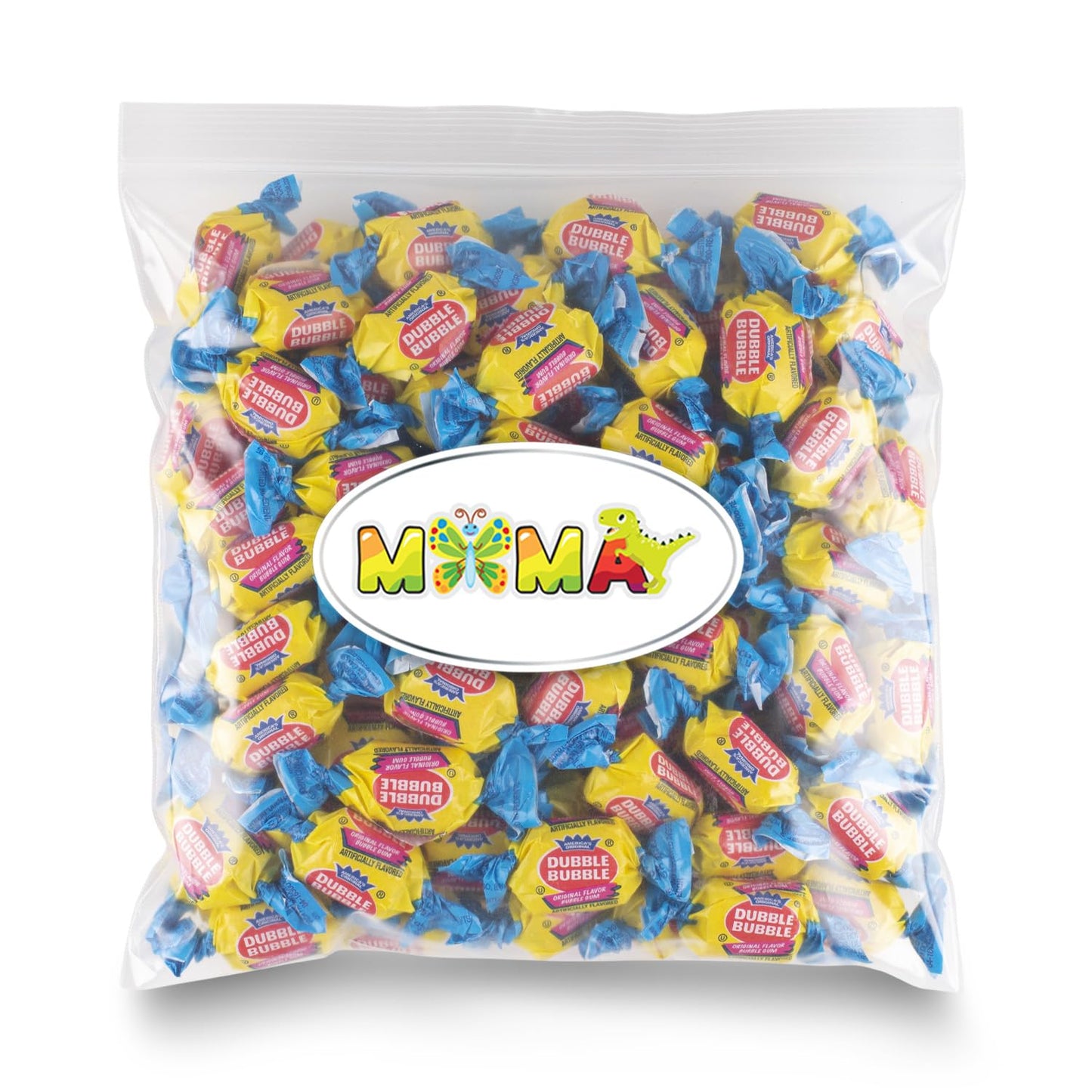 Double Bubble Gum in Original Pink Flavour 2LB - Chewy Bubble for Snacking and Sharing - Ideal Individually Wrapped Gum for Candy Bowls, Dessert Tables, Parties, Easter and more