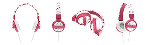 Gabba Goods Premium Kid's/Children's Safe Sound Printed & Foldable Over The Ear Comfort Padded Stereo Headphones with AUX Cable | Earphones - 85 Decibels…