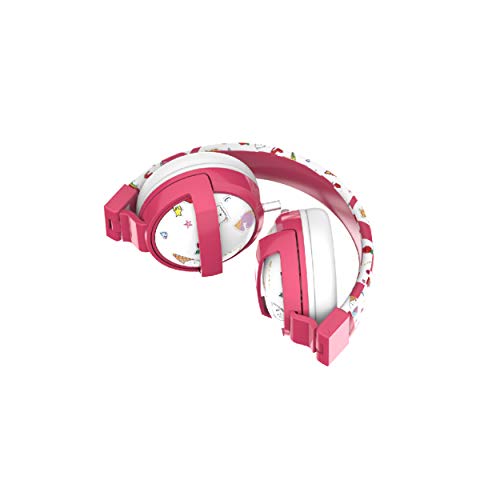 Gabba Goods Premium Kid's/Children's Safe Sound Printed & Foldable Over The Ear Comfort Padded Stereo Headphones with AUX Cable | Earphones - 85 Decibels…