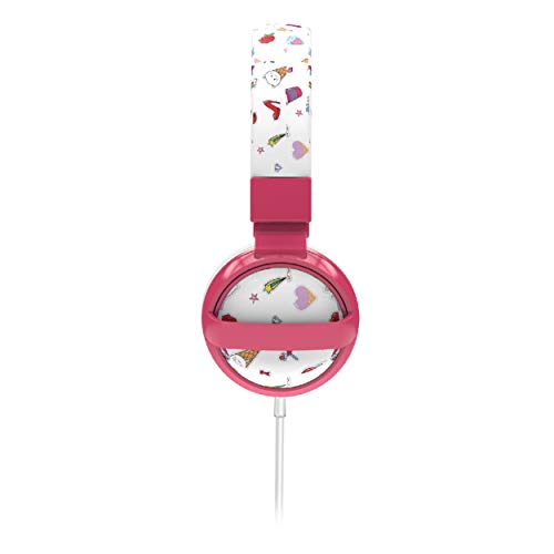 Gabba Goods Premium Kid's/Children's Safe Sound Printed & Foldable Over The Ear Comfort Padded Stereo Headphones with AUX Cable | Earphones - 85 Decibels…