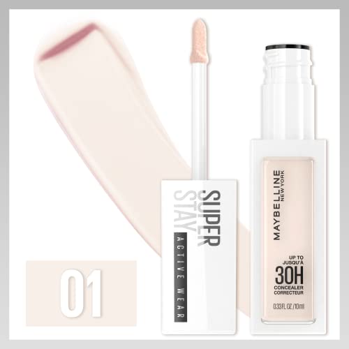 Maybelline Super Stay Liquid Concealer Makeup, Full Coverage Concealer, Up to 30 Hour Wear, Transfer Resistant, Natural Matte Finish, Oil-free, Available in 16 Shades