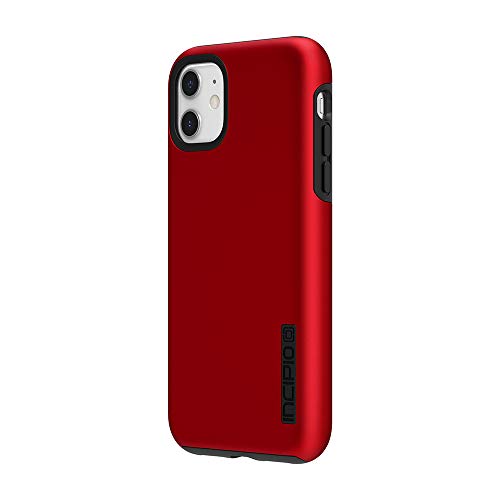 Incipio DualPro Dual Layer Case for Apple iPhone 11 with Flexible Shock-Absorbing Drop-Protection - Iridescent Red/Black