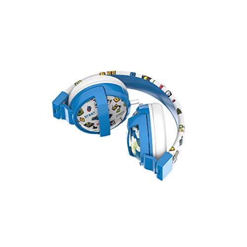 Gabba Goods Premium Kid's/Children's Safe Sound Printed & Foldable Over The Ear Comfort Padded Stereo Headphones with AUX Cable | Earphones - 85 Decibels…