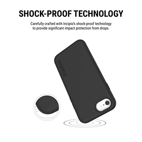 Incipio iPhone 7 Case, Hard Shell Dual Layer DualPro Case for iPhone 7-Black/Black