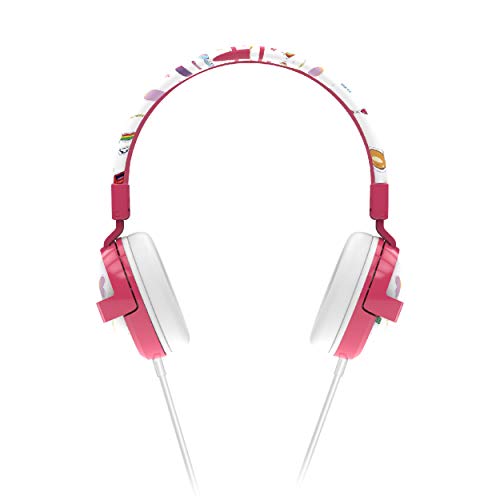 Gabba Goods Premium Kid's/Children's Safe Sound Printed & Foldable Over The Ear Comfort Padded Stereo Headphones with AUX Cable | Earphones - 85 Decibels…