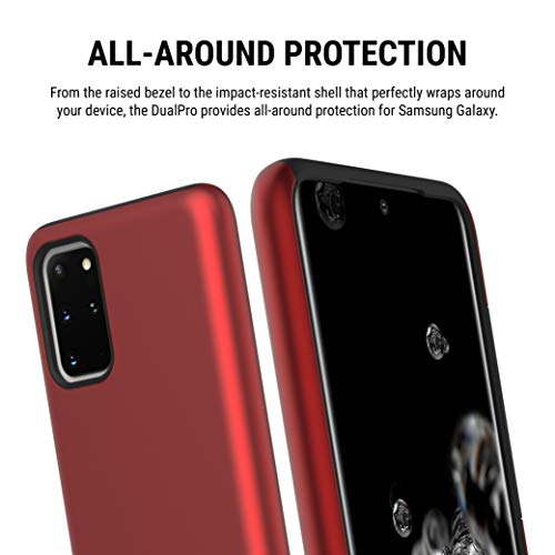 Incipio DualPro Case Compatible with Samsung Galaxy S20+ - Iridescent Red/Black