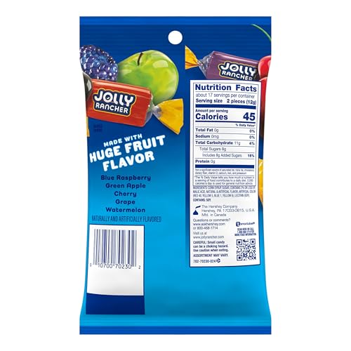 JOLLY RANCHER Assorted Fruit Flavored Hard Candy Bulk Bag, 5 lb