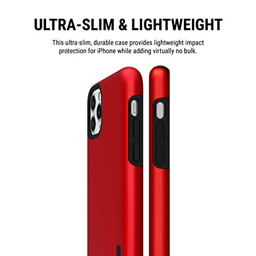 Incipio DualPro Dual Layer Case for Apple iPhone 11 Pro Max with Flexible Shock-Absorbing Drop-Protection - Iridescent Red/Black