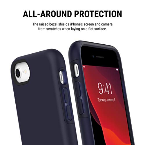 Incipio DualPro Compatible with Apple iPhone SE (2020) & iPhone 8/7/6/6s - Midnight Blue