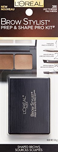 L'Oreal Paris Cosmetics Stylist Prep and Shape Brow Liner Kit, 0.12 Ounce
