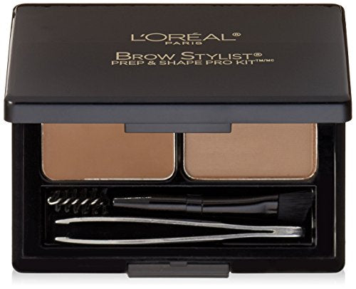 L'Oreal Paris Cosmetics Stylist Prep and Shape Brow Liner Kit, 0.12 Ounce