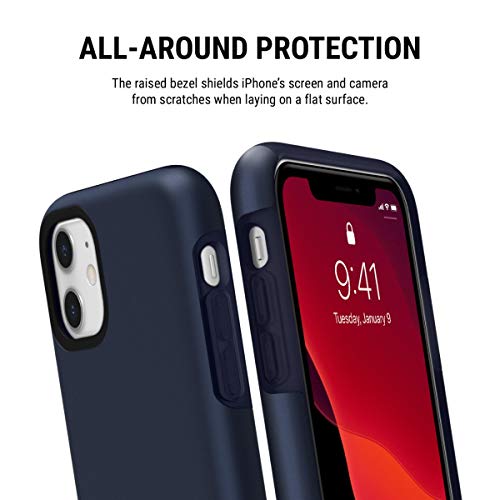 Incipio DualPro Dual Layer Case for Apple iPhone 11 with Flexible Shock-Absorbing Drop-Protection - Iridescent Midnight Blue