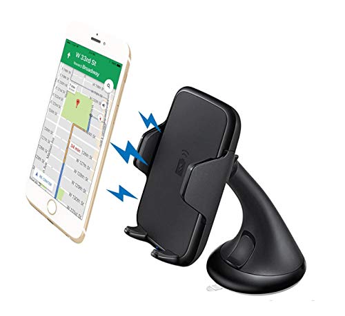 Qi Wireless Charging Car Mount for Most Smartphones Compatible with iPhone and Samsung Qi Charging