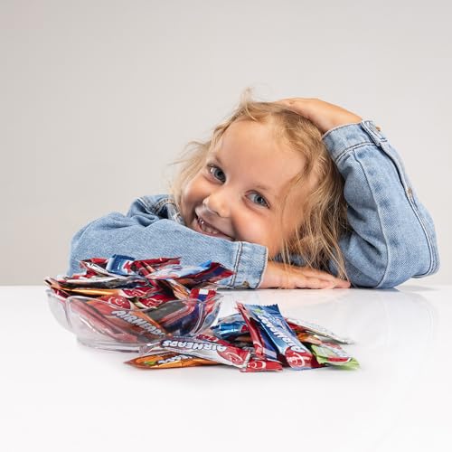 Mini Easter Fruit Candy Bars - Assorted Fruit Flavors, Individually Wrapped, Taffy, Gifts, Holiday, Parties, Concessions, Pantry, Non Melting, Party Candy Bowls, Dessert Tables, Parties Resealable Bag