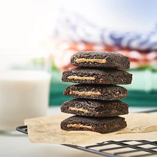 The KETO Baker – Keto Layered Brownies, Grain & Gluten Free, Chocolate Almond and Peanut Butter, Non-GMO, Variety Pack – 18 Count (9 Almond Butter & 9 Peanut Butter)