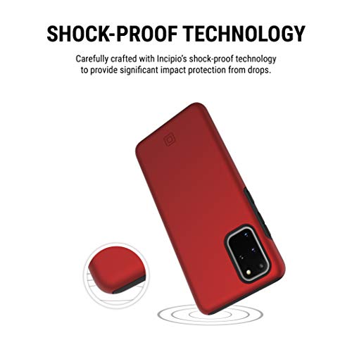 Incipio DualPro Case Compatible with Samsung Galaxy S20+ - Iridescent Red/Black