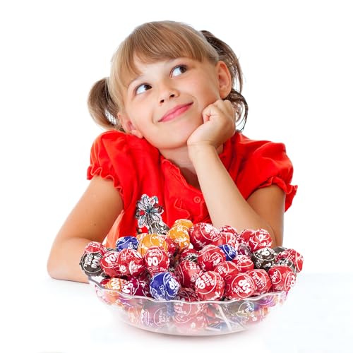 Tootsee Lollipops with Chocolatey Center - Assorted Fruit Flavored Suckers & Lollipops for Easter - Indiviually Wrapped Treats in Resealable Bags