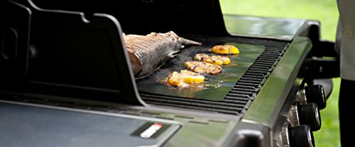 COOKINA Barbecue Reusable and Non-Stick Grilling Sheet, 1 EA, Black