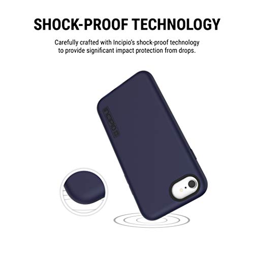 Incipio DualPro Compatible with Apple iPhone SE (2020) & iPhone 8/7/6/6s - Midnight Blue