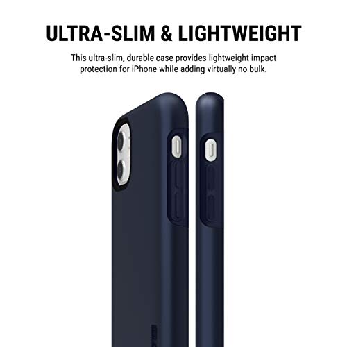 Incipio DualPro Dual Layer Case for Apple iPhone 11 with Flexible Shock-Absorbing Drop-Protection - Iridescent Midnight Blue