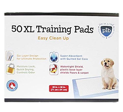 Creative Pet Group Dog Pads Extra Large - Super-Absorbent Extra Large Puppy Pads with Quilted Gel Core and Odor Control Technology, 28 Inches by 36 Inches, 50-Pack