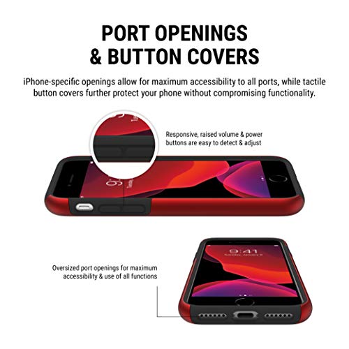 Incipio IPH-1465-RBK Apple iPhone 6 / 6s / 7/8 DualPro Case - Iridescent Red