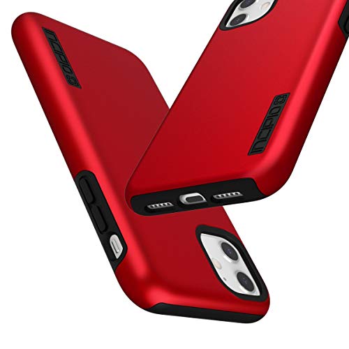 Incipio DualPro Dual Layer Case for Apple iPhone 11 with Flexible Shock-Absorbing Drop-Protection - Iridescent Red/Black