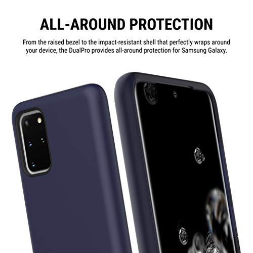 Incipio DualPro Case Compatible with Samsung Galaxy S20+ - Midnight Blue