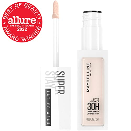 Maybelline Super Stay Liquid Concealer Makeup, Full Coverage Concealer, Up to 30 Hour Wear, Transfer Resistant, Natural Matte Finish, Oil-free, Available in 16 Shades
