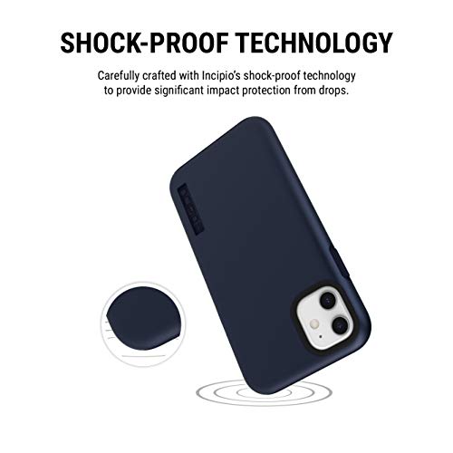 Incipio DualPro Dual Layer Case for Apple iPhone 11 with Flexible Shock-Absorbing Drop-Protection - Iridescent Midnight Blue