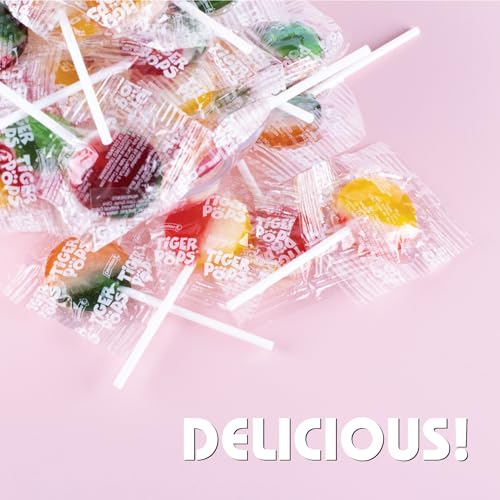 Assorted Fruit Flavored Lollipops - Suckers & Lollipops for Snacking and Sharing - Individually Wrapped Easter Treats for Candy Bowls, Desert Tables, Parties and More