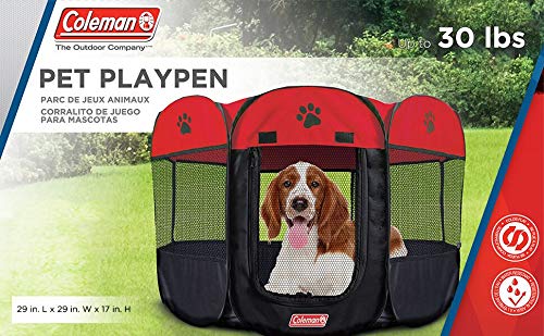Coleman Pet Pop Up Playpen Great for Outdoor and Travel Needs