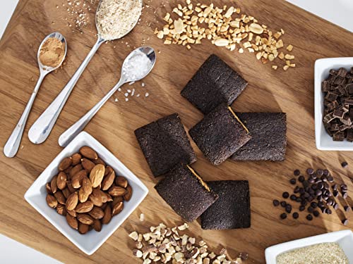 The KETO Baker – Keto Layered Brownies, Grain & Gluten Free, Chocolate Almond and Peanut Butter, Non-GMO, Variety Pack – 18 Count (9 Almond Butter & 9 Peanut Butter)