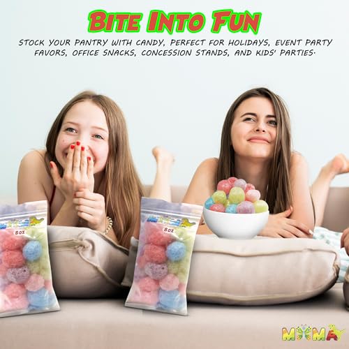 Mima JollyPuffs Freeze Dried Candy - Crunchy Freeze Dried Easter Treats Variety Pack - Resealable Bag, Ideal for Snacking and Sharing