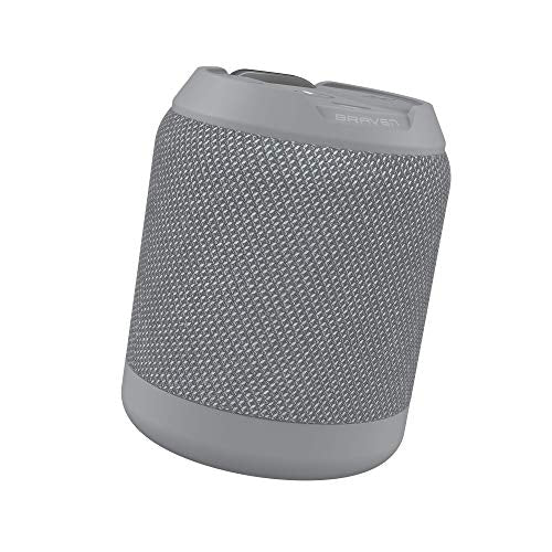 Braven BRV-Mini - Waterproof Pairing Speakers - Rugged Portable Wireless Speaker - 12 Hours of Playtime - Grey (604203556)