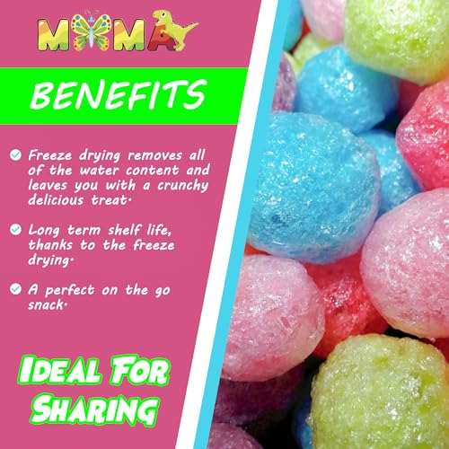 Mima JollyPuffs Freeze Dried Candy - Crunchy Freeze Dried Easter Treats Variety Pack - Resealable Bag, Ideal for Snacking and Sharing