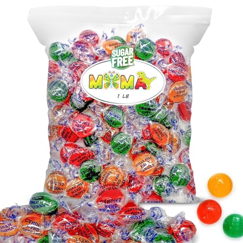 Sugar Free Hard Candy - 1 lb Delicious Bulk Candy Individually Wrapped - Gluten Free, Vegan, Keto Friendly Bag of Treats for Easter & Valentines Day