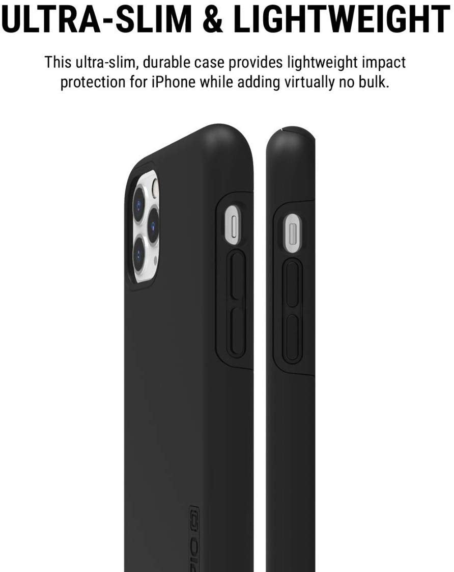 Incipio DualPro Dual Layer Case for Apple iPhone 11 Pro with Flexible Shock-Absorbing Drop-Protection - Black