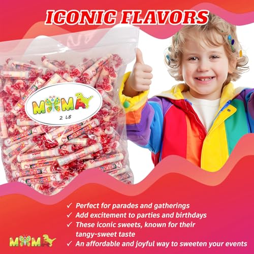 Smart1es Candy for Easter, Parties, and Birthdays - Goodie Bags Filler Red Parade Candy Bulk - Individually Wrapped Original Flavor Bag of Treats
