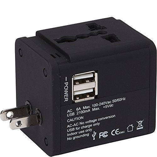 GabbaGoods World Travel Adapter (Black)