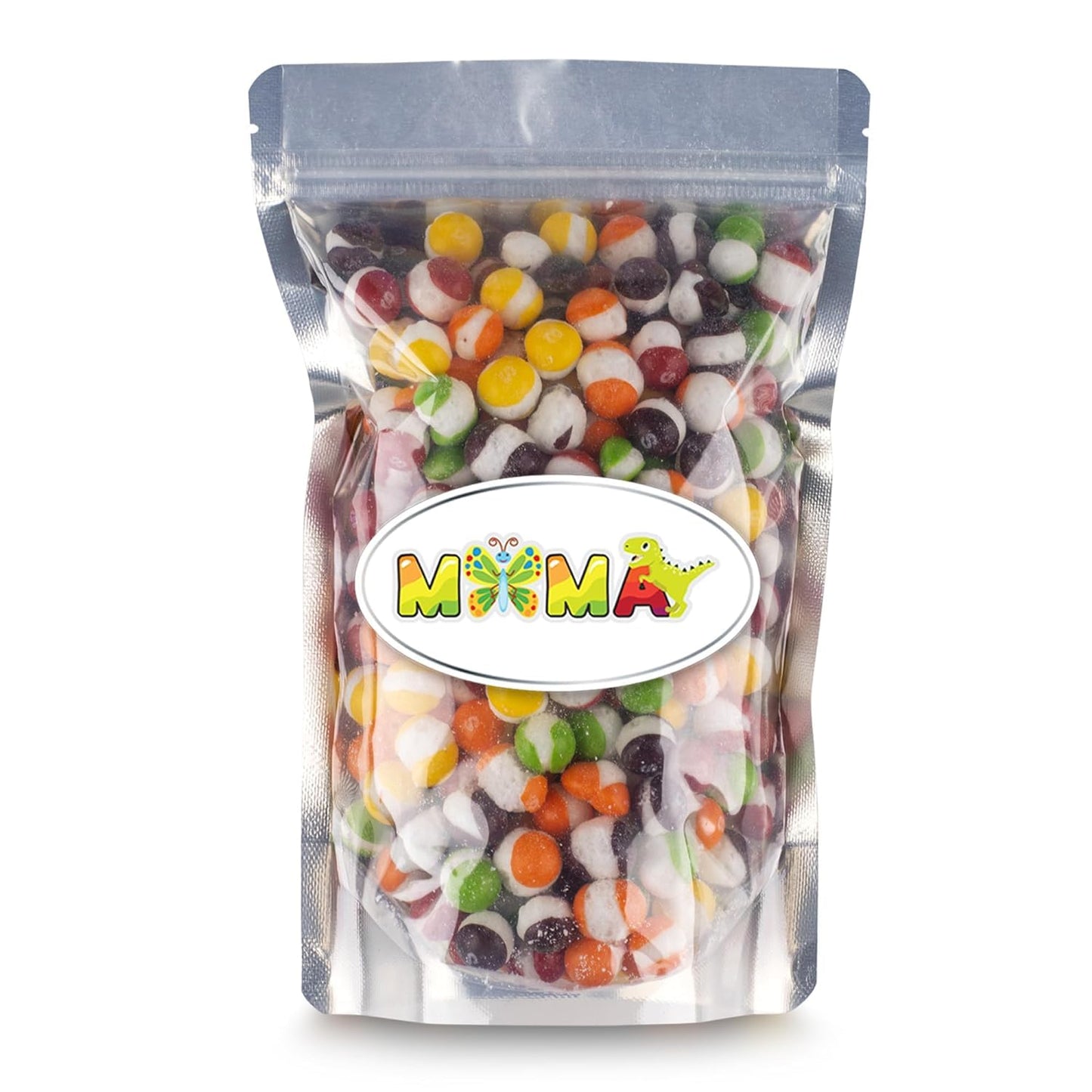 MiMa Flavorful Freeze-Dried Asteroids - Assorted Fruit Candy for a Unique, Crunchy Easter Treat (1Lb, Original Rainbow) - Resealable Bag of Freeze-Dried Delights