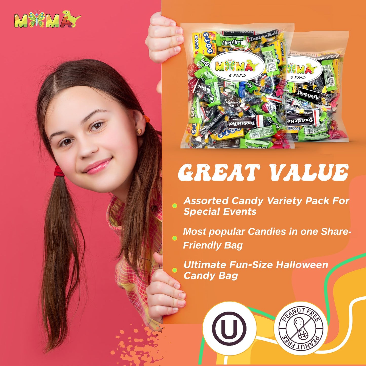 Easter Candy Mix - (6lbs) Bulk Individually Wrapped Treats - Fantastic Bag for Valentines Day, Candy Bowls, Dessert Tables, Parties & More